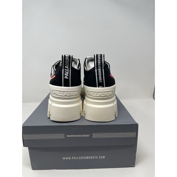 Palladium Revolt Lo TX Platform Boots Women 8 Black Marshmallow Chunky Gorpcore - Picture 5 of 11